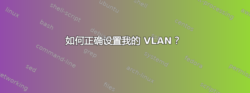 如何正确设置我的 VLAN？