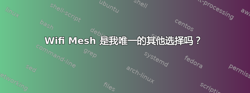 Wifi Mesh 是我唯一的其他选择吗？