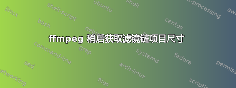 ffmpeg 稍后获取滤镜链项目尺寸