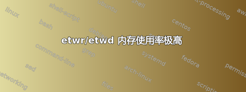 etwr/etwd 内存使用率极高