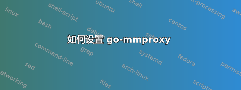 如何设置 go-mmproxy