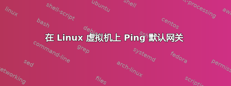 在 Linux 虚拟机上 Ping 默认网关