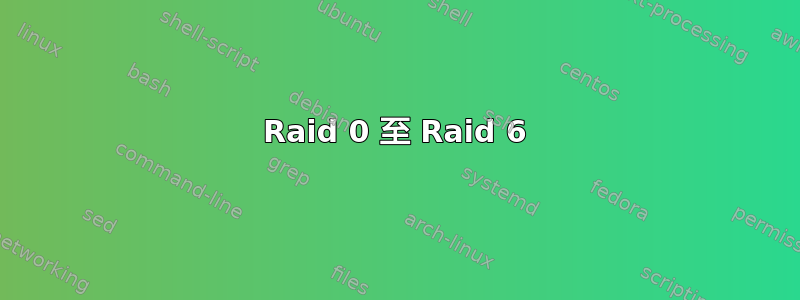 Raid 0 至 Raid 6