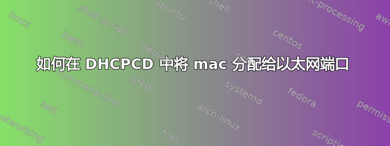 如何在 DHCPCD 中将 mac 分配给以太网端口