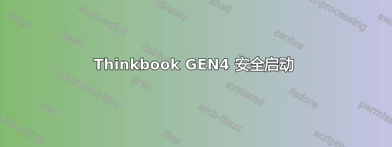 Thinkbook GEN4 安全启动