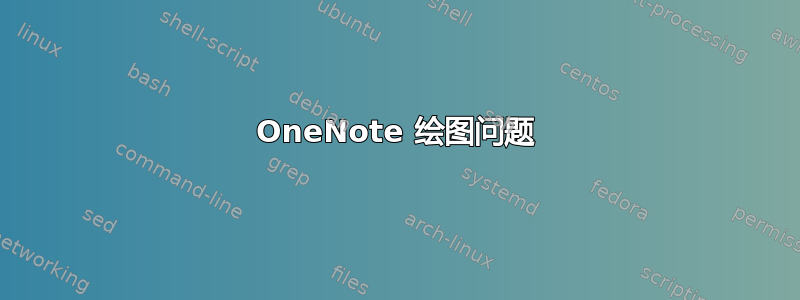 OneNote 绘图问题