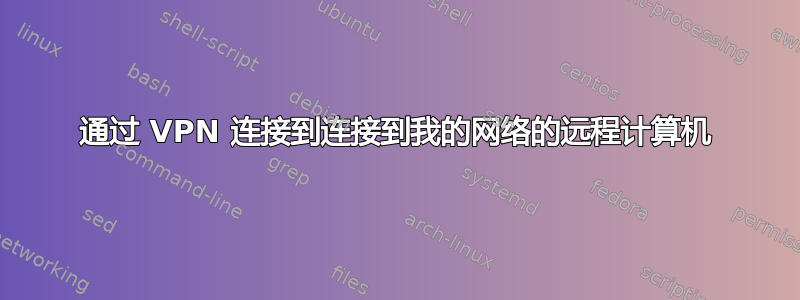 通过 VPN 连接到连接到我的网络的远程计算机