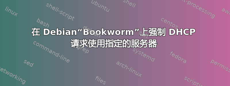 在 Debian“Bookworm”上强制 DHCP 请求使用指定的服务器