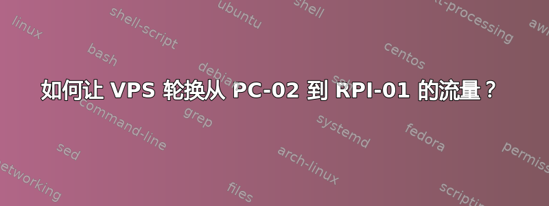 如何让 VPS 轮换从 PC-02 到 RPI-01 的流量？