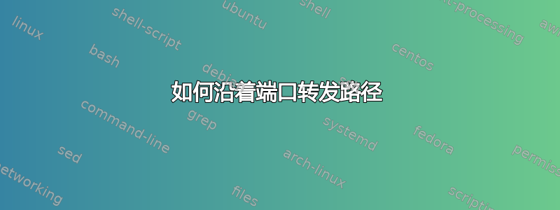 如何沿着端口转发路径