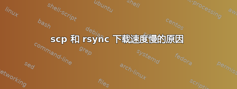 scp 和 rsync 下载速度慢的原因