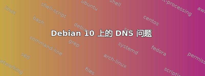 Debian 10 上的 DNS 问题