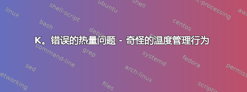 13900K。错误的热量问题 - 奇怪的温度管理行为