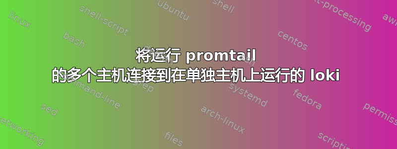 将运行 promtail 的多个主机连接到在单独主机上运行的 loki