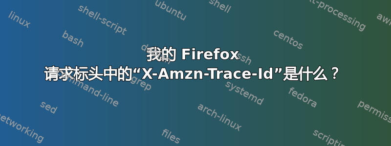 我的 Firefox 请求标头中的“X-Amzn-Trace-Id”是什么？