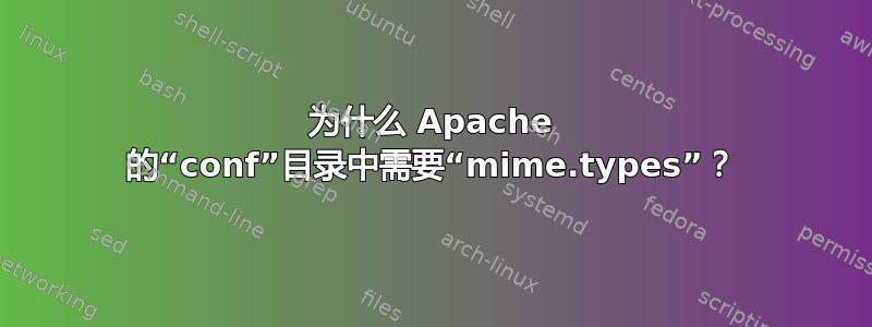 为什么 Apache 的“conf”目录中需要“mime.types”？