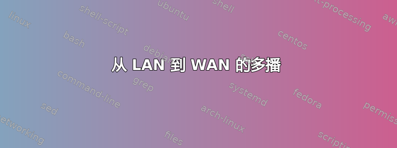 从 LAN 到 WAN 的多播