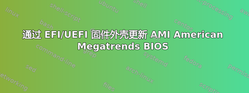 通过 EFI/UEFI 固件外壳更新 AMI American Megatrends BIOS