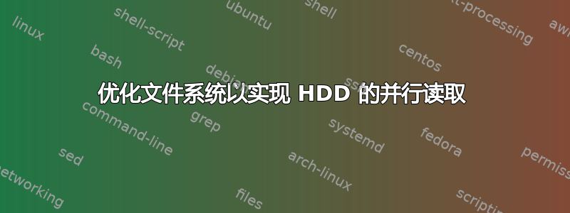 优化文件系统以实现 HDD 的并行读取