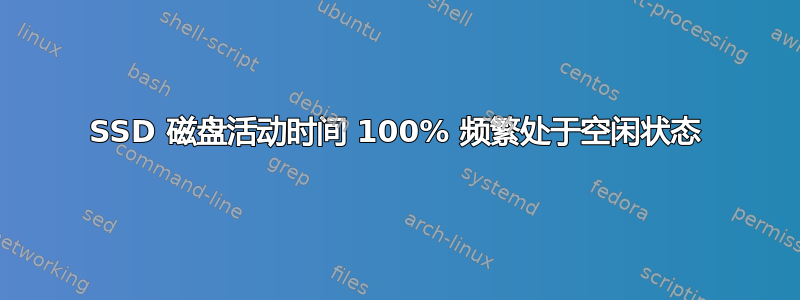 SSD 磁盘活动时间 100% 频繁处于空闲状态