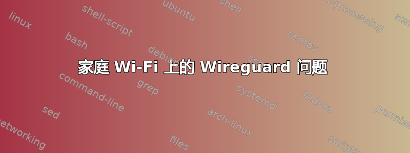 家庭 Wi-Fi 上的 Wireguard 问题