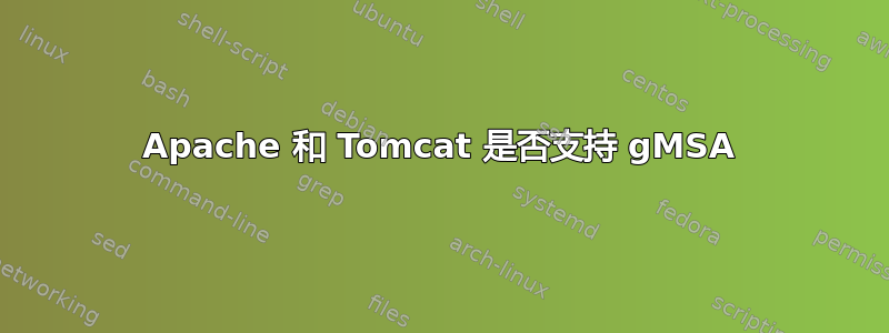 Apache 和 Tomcat 是否支持 gMSA