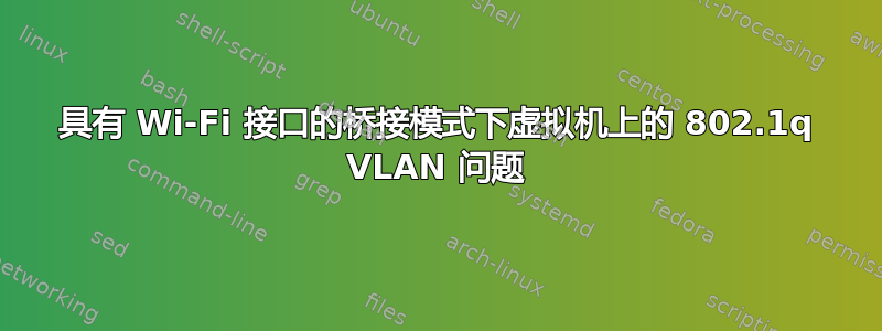 具有 Wi-Fi 接口的桥接模式下虚拟机上的 802.1q VLAN 问题