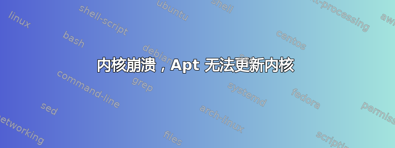 内核崩溃，Apt 无法更新内核