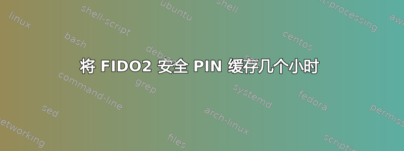 将 FIDO2 安全 PIN 缓存几个小时