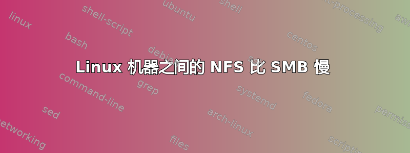 Linux 机器之间的 NFS 比 SMB 慢