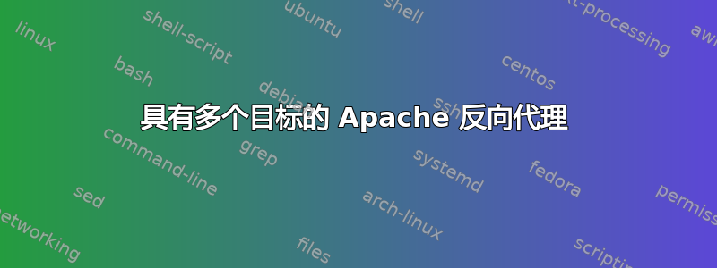 具有多个目标的 Apache 反向代理