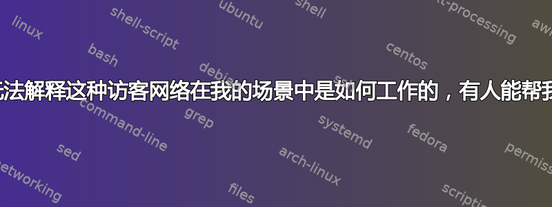 我无法解释这种访客网络在我的场景中是如何工作的，有人能帮我吗