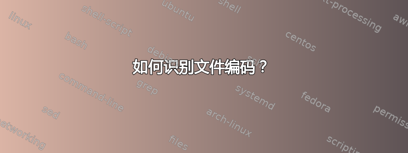 如何识别文件编码？