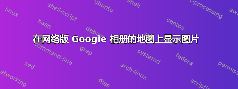 在网络版 Google 相册的地图上显示图片 