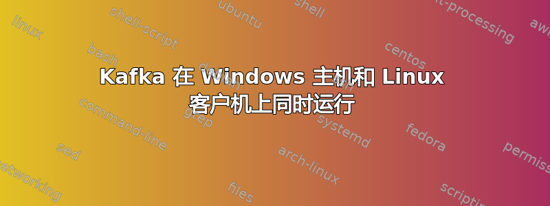 Kafka 在 Windows 主机和 Linux 客户机上同时运行