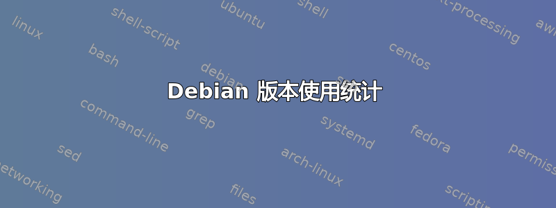 Debian 版本使用统计