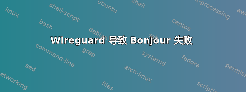 Wireguard 导致 Bonjour 失败