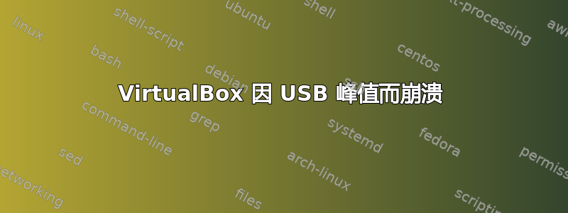 VirtualBox 因 USB 峰值而崩溃