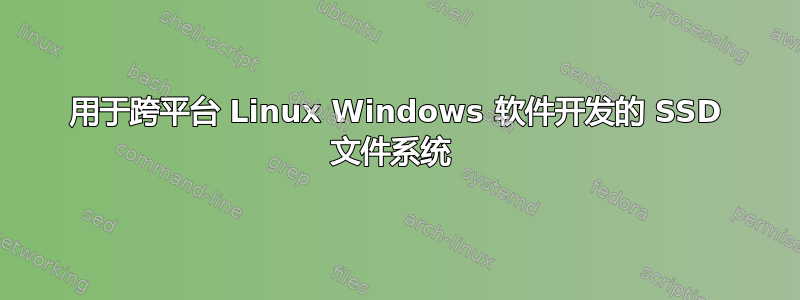 用于跨平台 Linux Windows 软件开发的 SSD 文件系统 