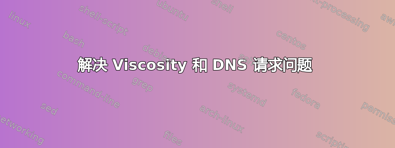 解决 Viscosity 和 DNS 请求问题