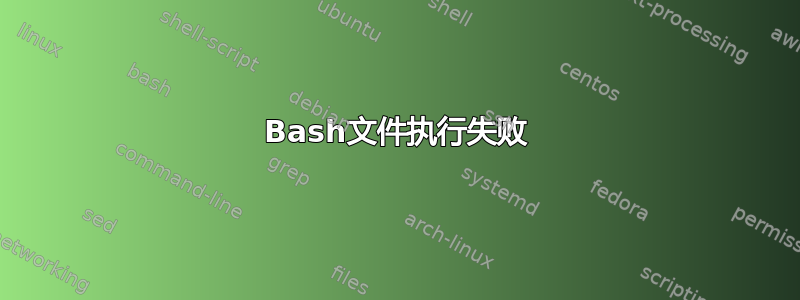 Bash文件执行失败