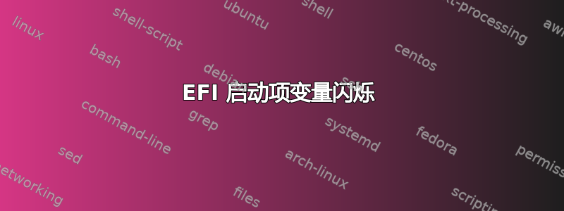 EFI 启动项变量闪烁