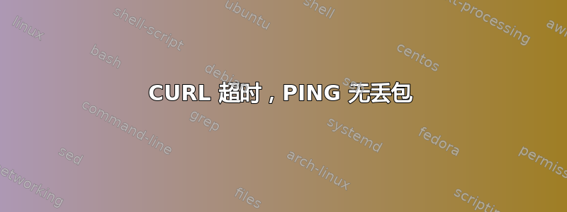 CURL 超时，PING 无丢包