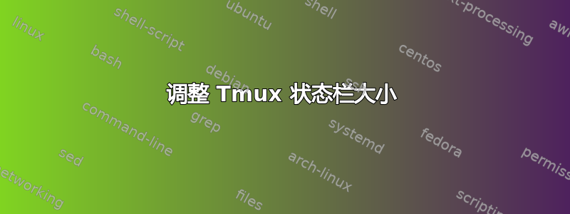 调整 Tmux 状态栏大小