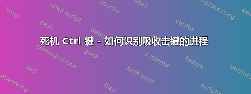 死机 Ctrl 键 - 如何识别吸收击键的进程