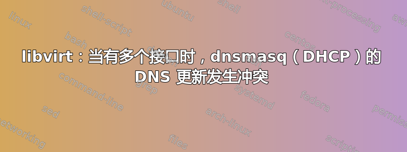 libvirt：当有多个接口时，dnsmasq（DHCP）的 DNS 更新发生冲突