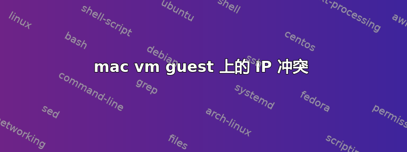 mac vm guest 上的 IP 冲突