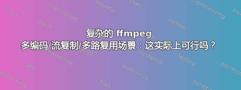 复杂的 ffmpeg 多编码/流复制/多路复用场景：这实际上可行吗？