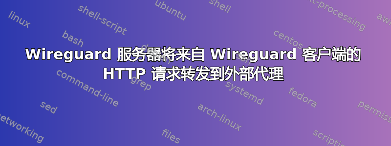 Wireguard 服务器将来自 Wireguard 客户端的 HTTP 请求转发到外部代理