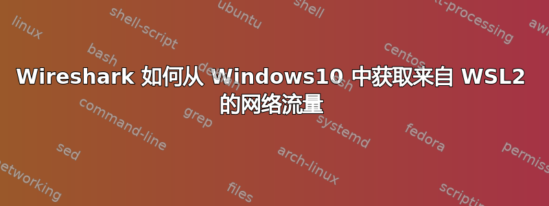 Wireshark 如何从 Windows10 中获取来自 WSL2 的网络流量